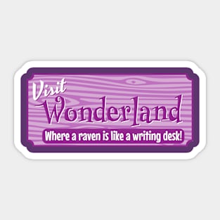 Visit Wonderland! Sticker